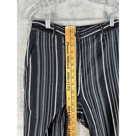 TheOpen Product Striped High Waisted Trousers Pants Slacks 27 Waist Quiet Luxury - Picture 14 of 16